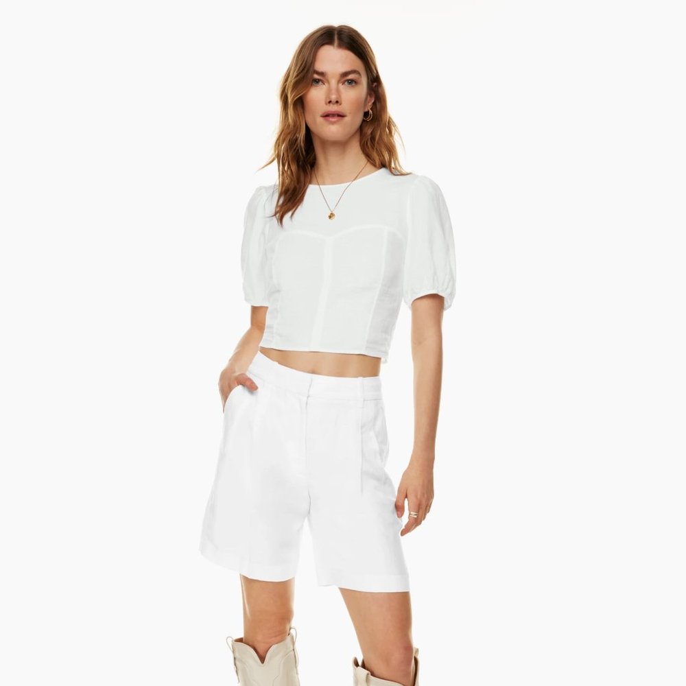 Aritzia Wilfred The Effortless Linen 7” Short